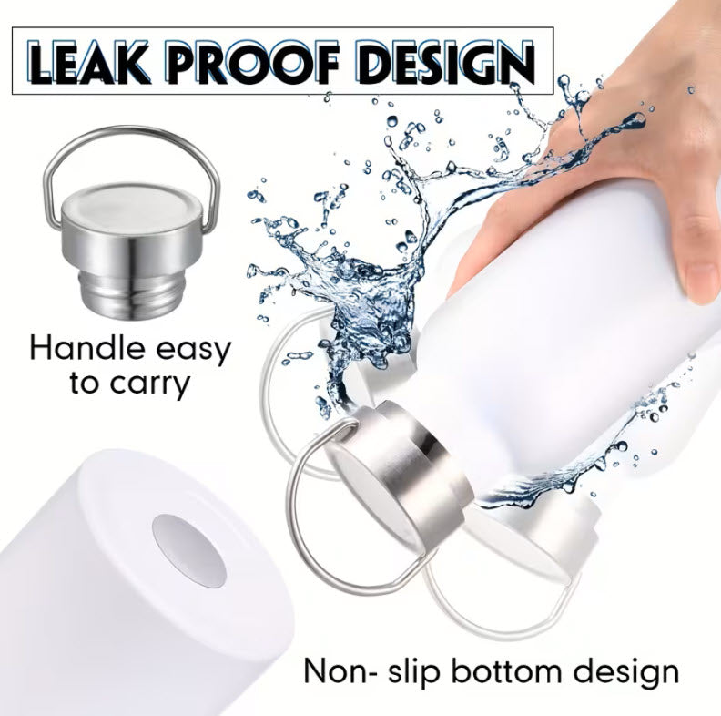 White Steel Water Bottle