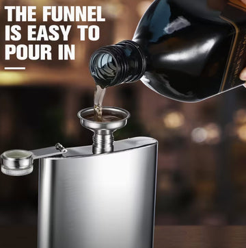 Hip Flask for Liquor with Engraving (Aluminium)